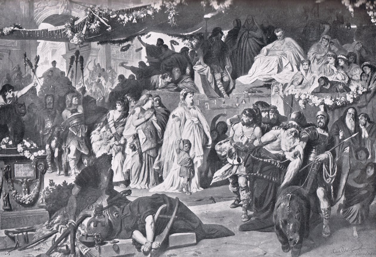 Thusnelda no triunfo de Germanicus de Karl Theodor von Piloty