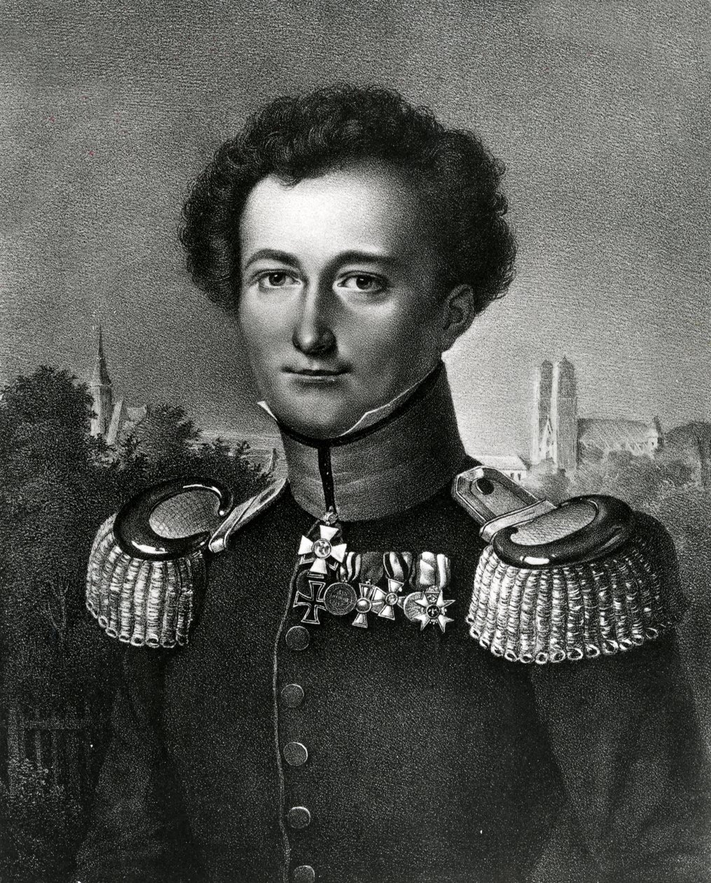 Carl von Clausewitz, impressão feita por F. Michelis, 1830 de Karl Wilhelm Wach