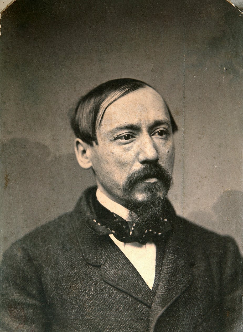 Nikolay Nekrasov, poeta e editor russo, final da década de 1850 de Karl August Bergner