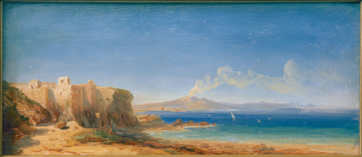 O Golfo de Nápoles de Carl Blechen
