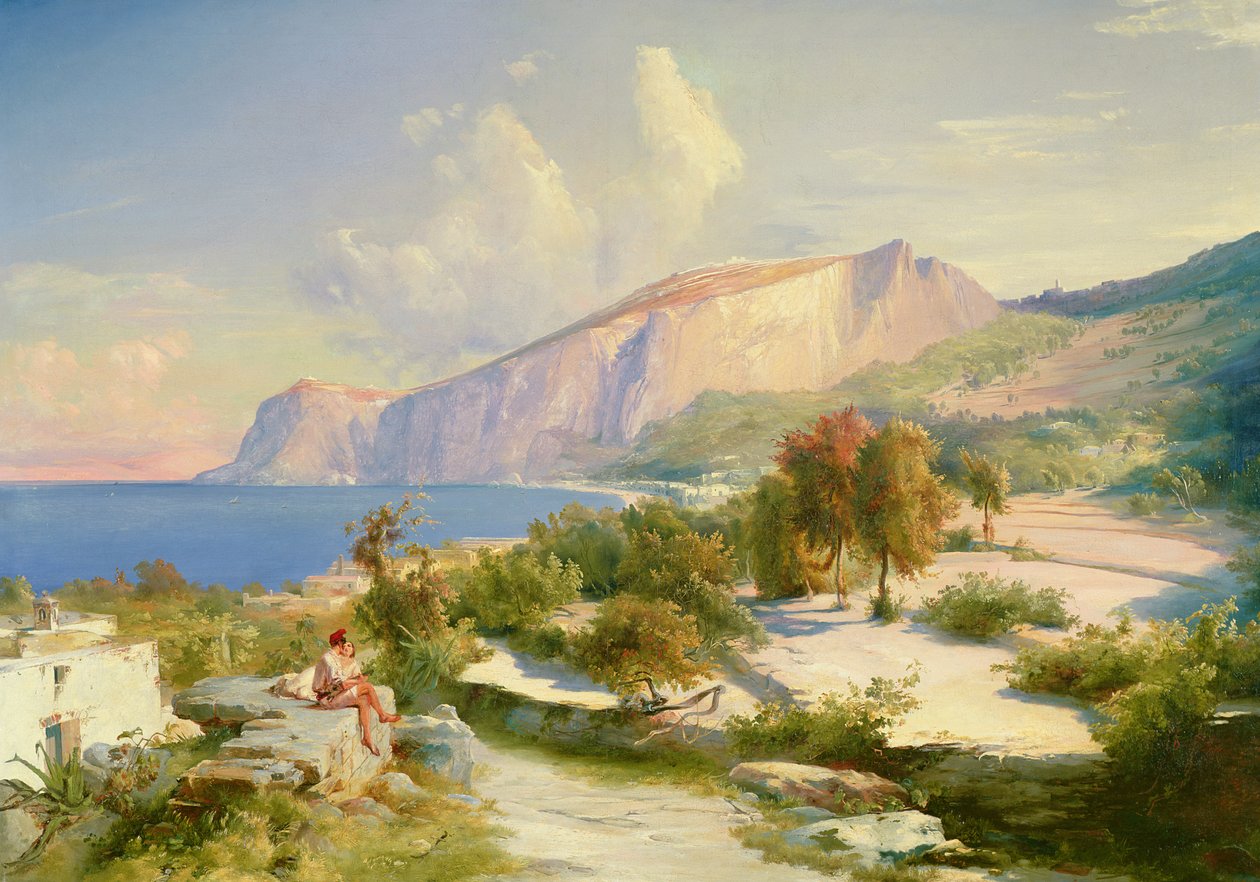 A Marina Grande, Capri, c.1829 de Carl Blechen