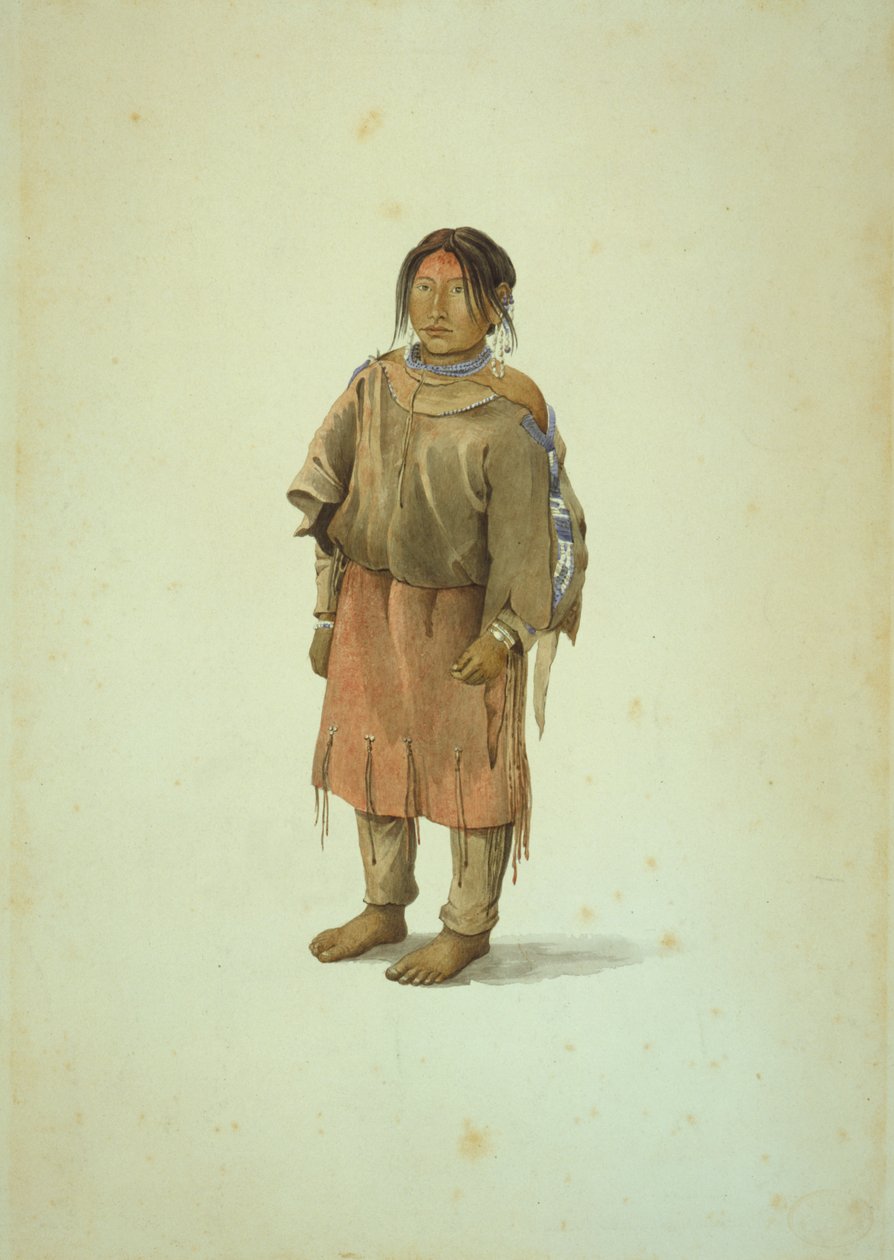 Garota dos Blackfeet de Karl Bodmer