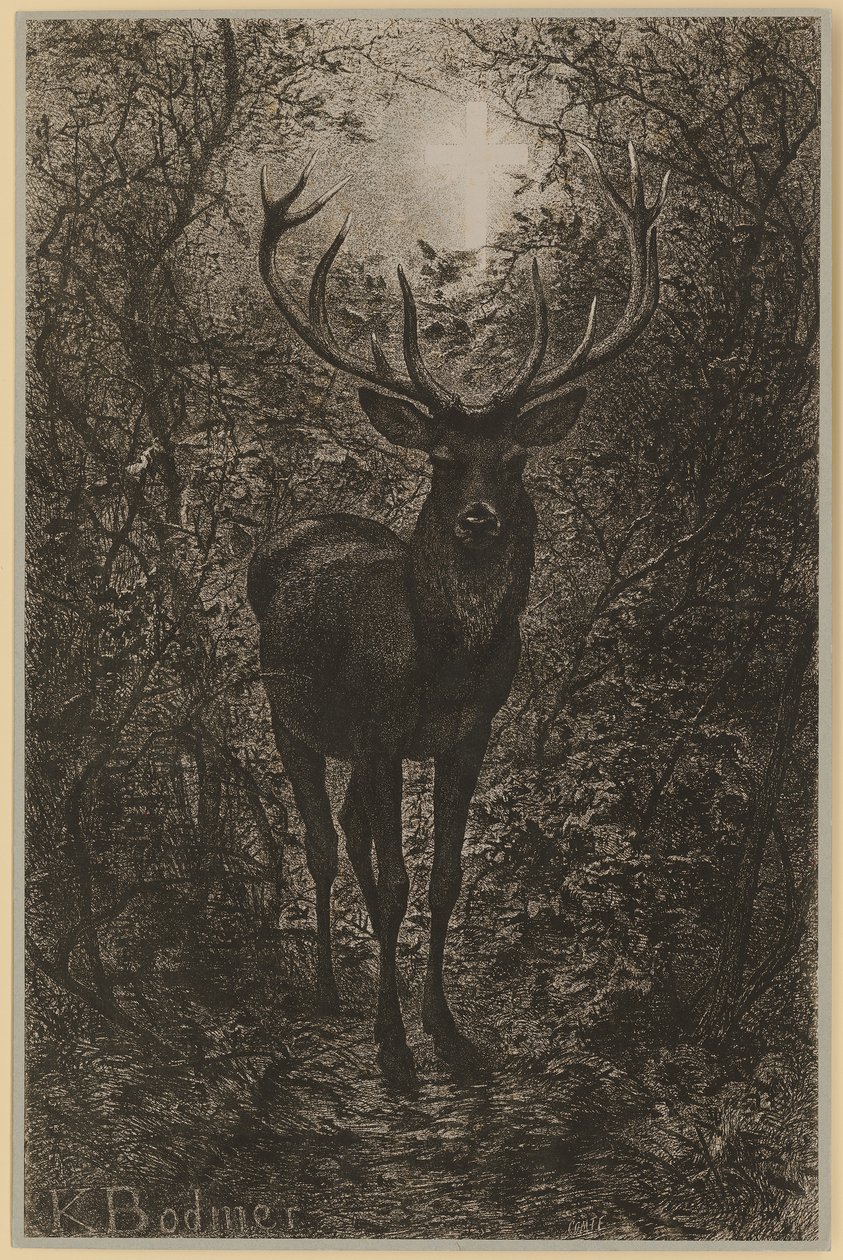 Veado de São Huberto de Karl Bodmer