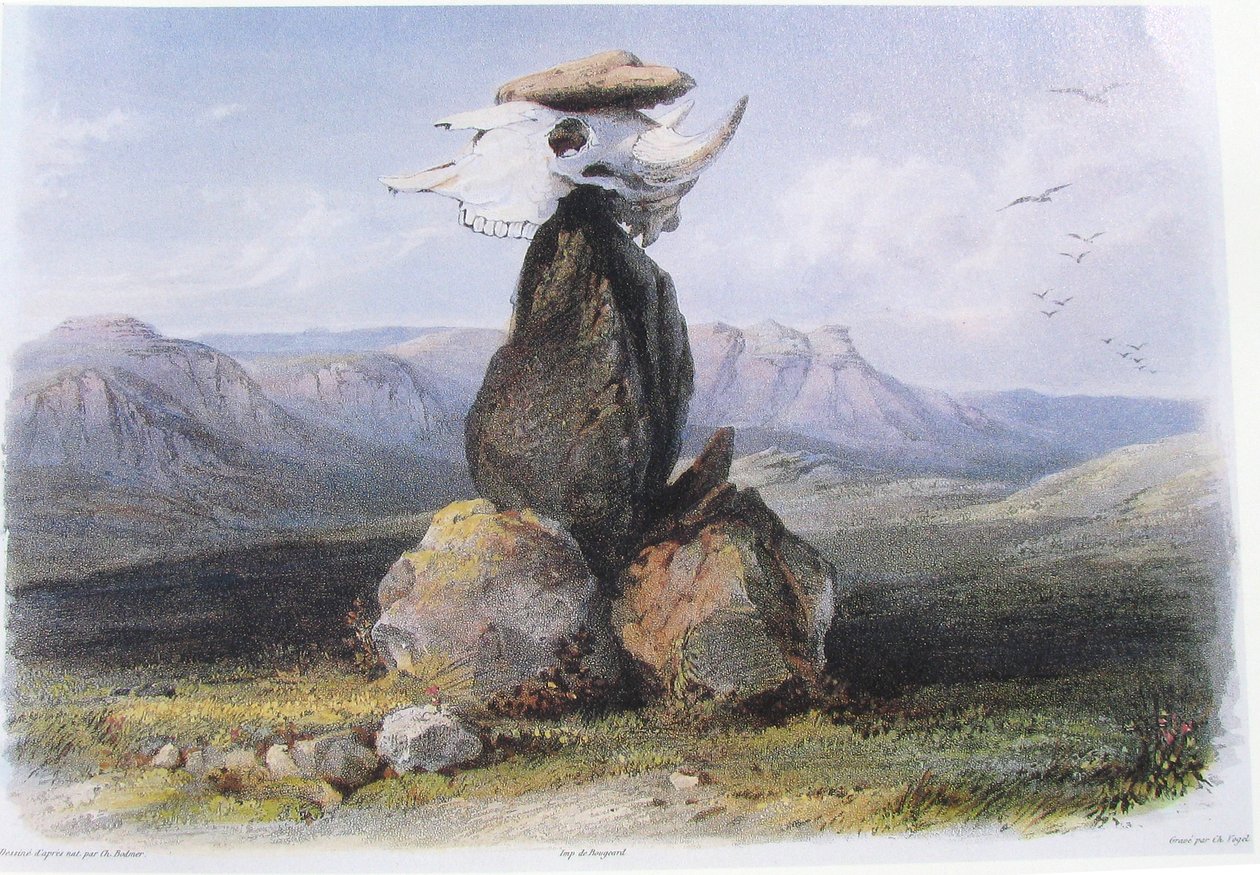 Karl Bodmer Pilha mágica de índios Assinboin de Karl Bodmer