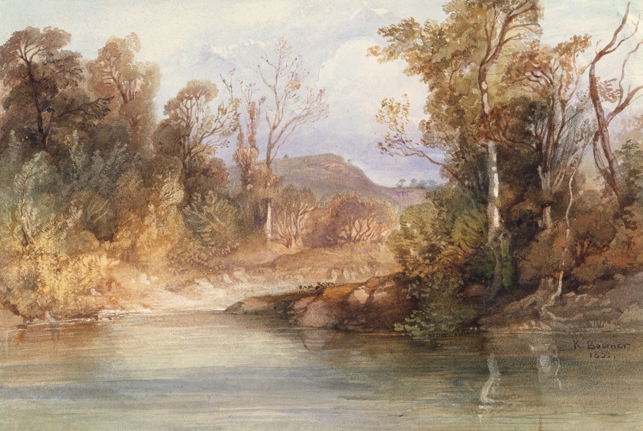 Vista no Missouri, o túmulo do Blackbird de Karl Bodmer