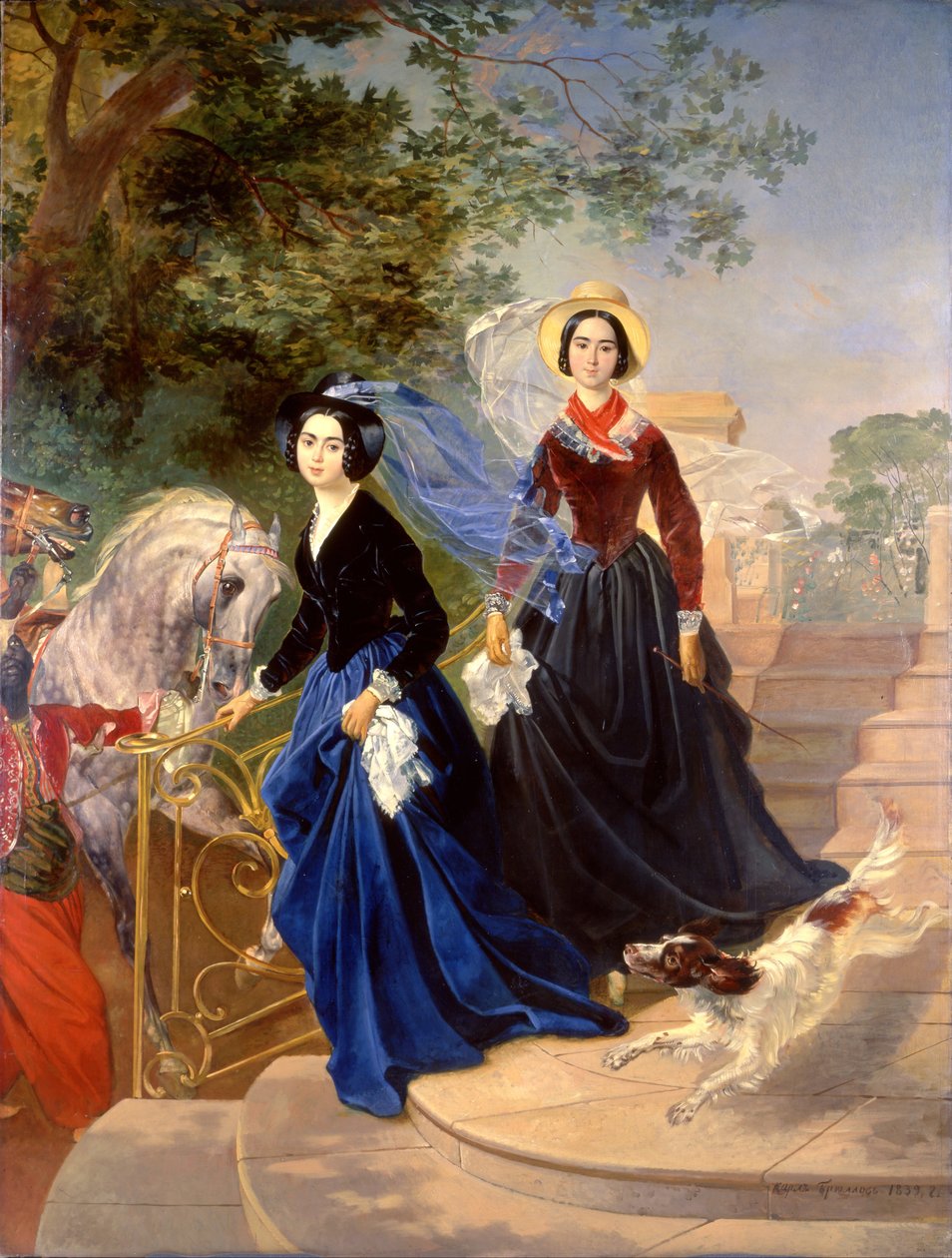 Retrato das irmãs Shishmarev de Karl Bryullov