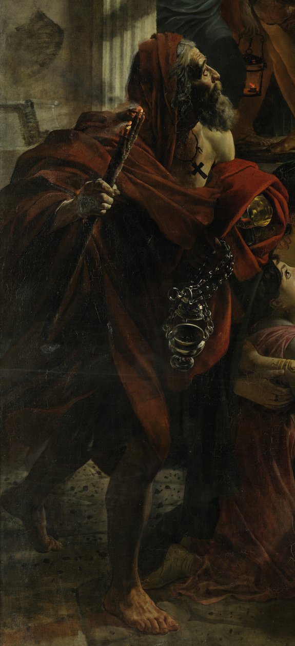 Detalhe de O último dia de Pompéia (por Karl Bryullov, 1833, Museu Russo) de Karl Pavlovich Bryullov