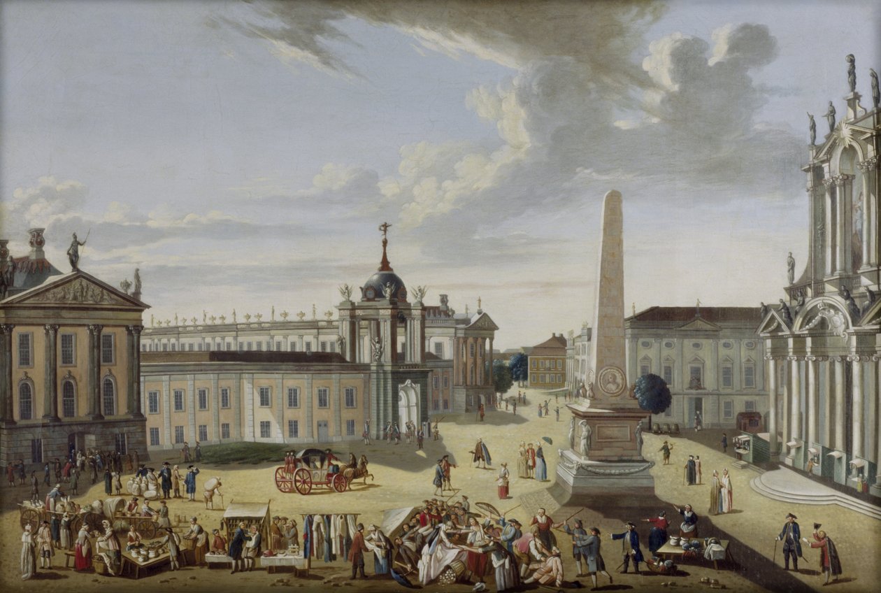 Alter Markt Potsdam - Vista para a Schlossstraße de Karl Christian Wilhelm Baron