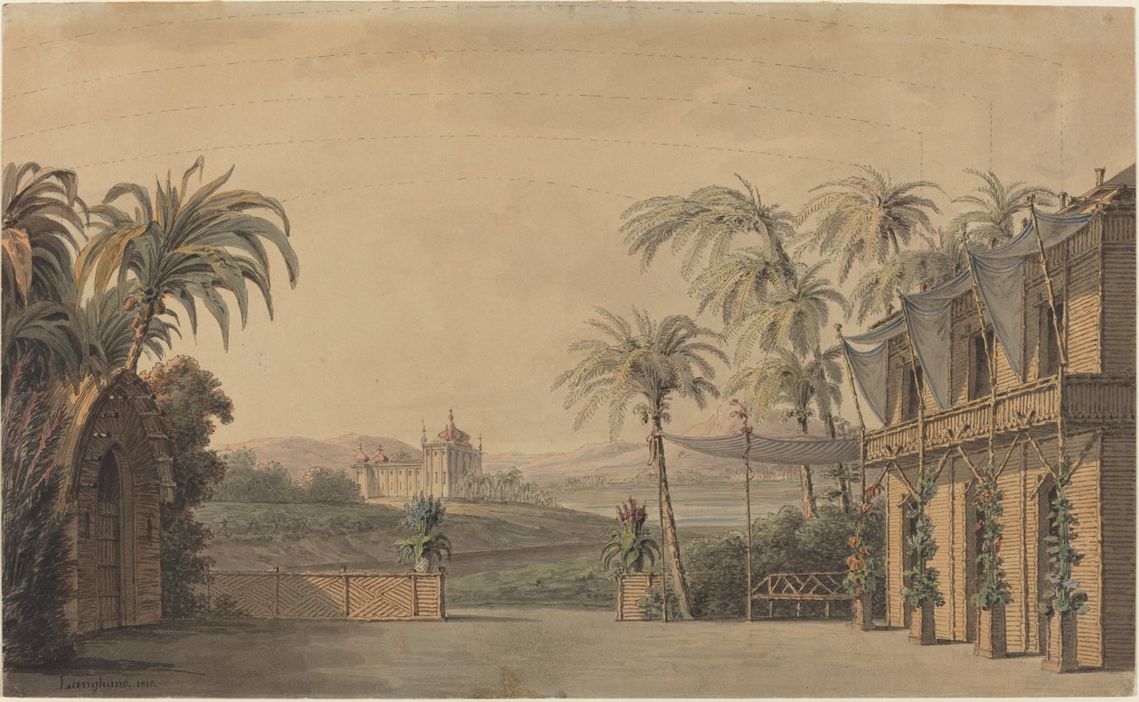 Cenário Turco de Karl Ferdinand Langhans
