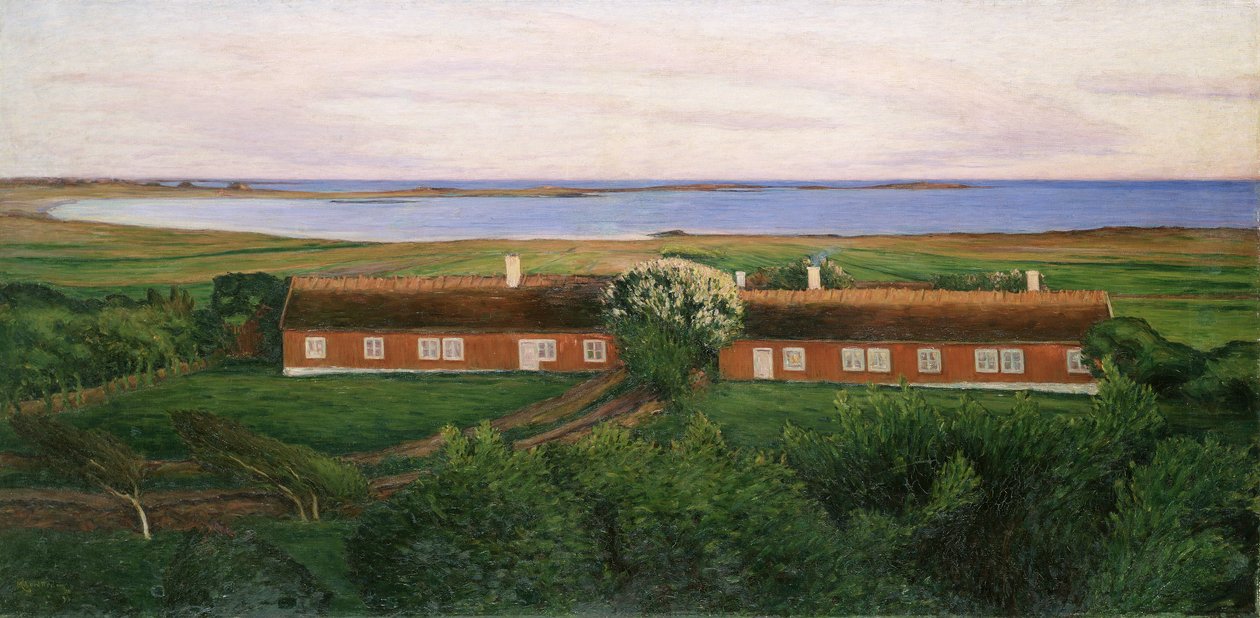 As casas de fazenda vizinhas, 1894 de Karl Fredrick Nordstrom