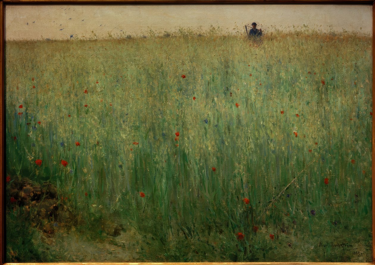 Campos de aveia em Grez de Karl Fredrick Nordstrom
