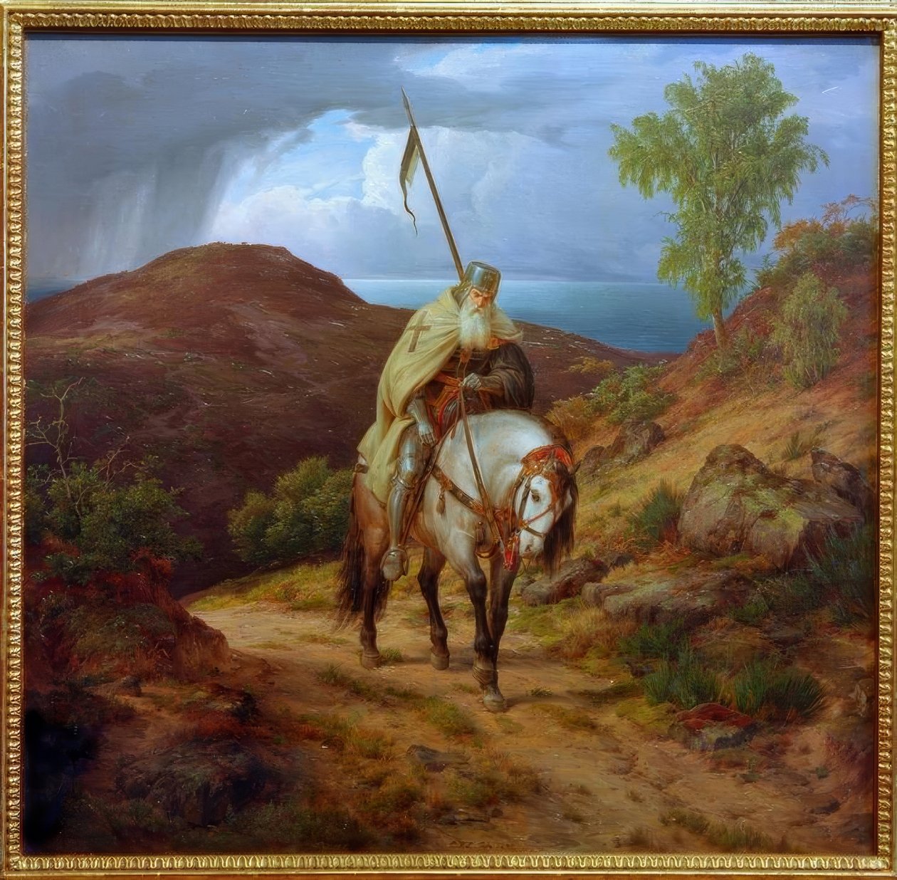 Cruzado de retorno de Carl Friedrich Lessing