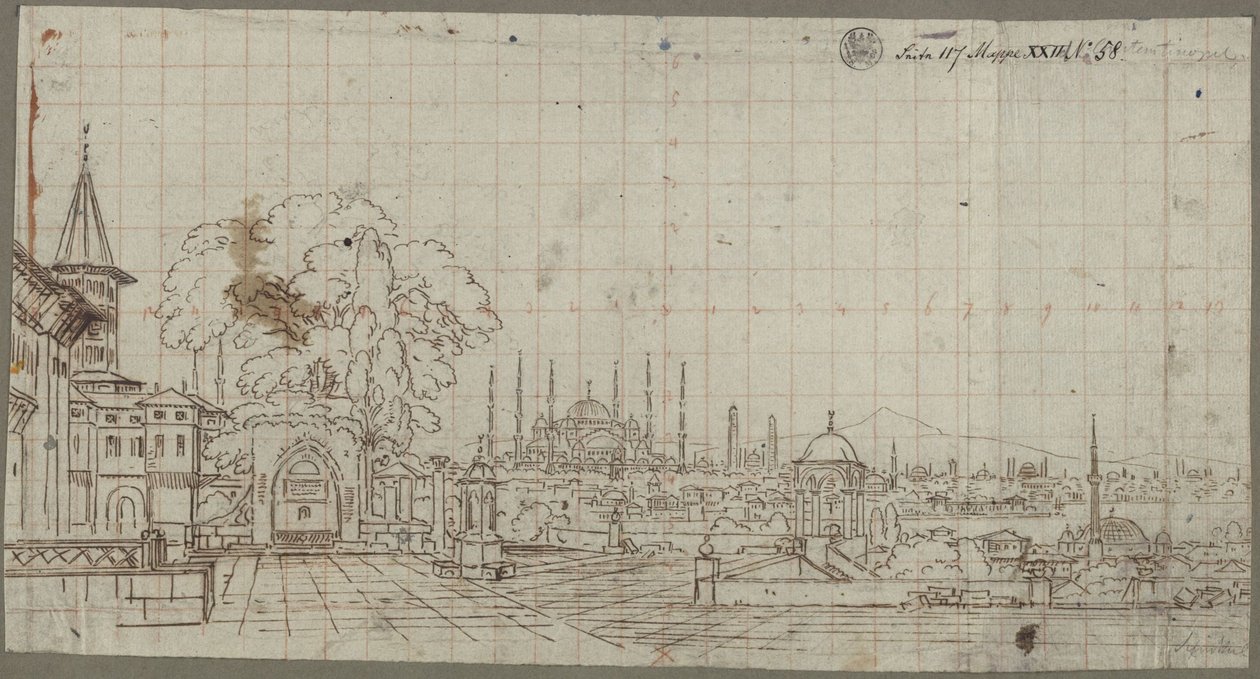 Vista de Constantinopla de Karl Friedrich Schinkel