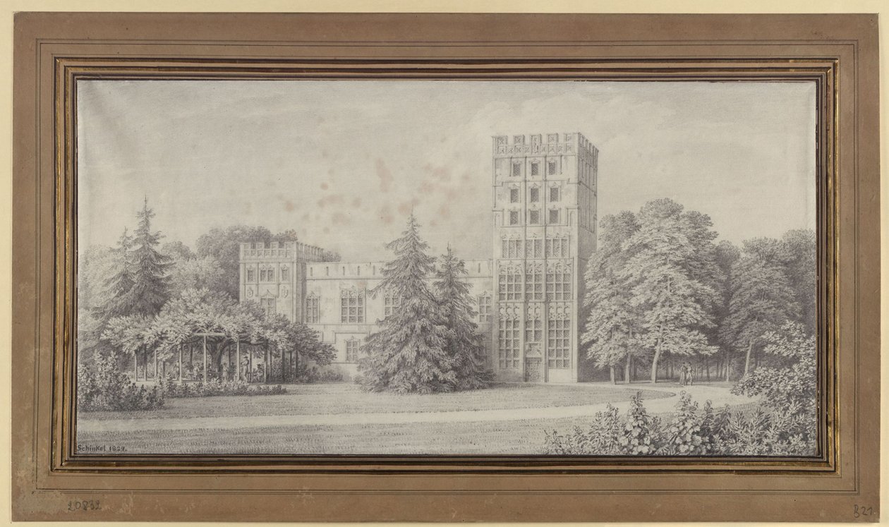 Berlim. Casa dos cavaleiros na Ilha dos Pavões. Vista de Karl Friedrich Schinkel