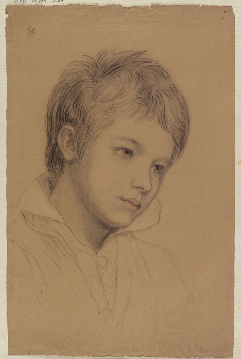 Retrato de um rapaz de Karl Friedrich Schinkel