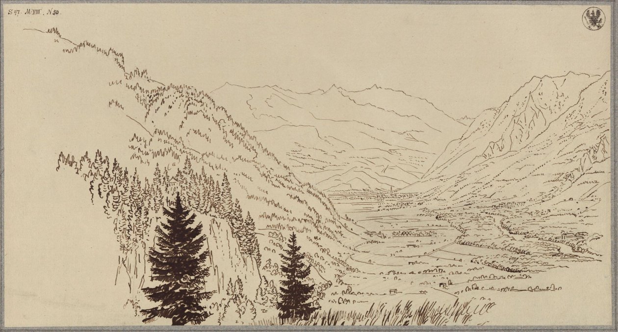 O vale de Gastein de Karl Friedrich Schinkel