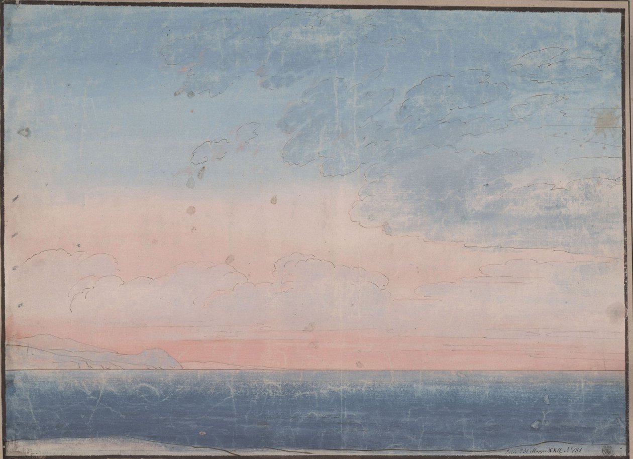 Decoração para uso geral. Horizonte marítimo meridional de Karl Friedrich Schinkel