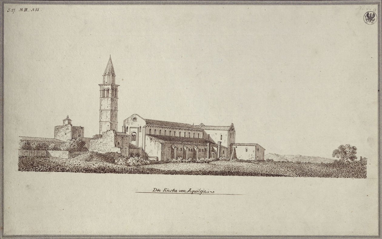 A catedral de Santa Maria em Aquileia de Karl Friedrich Schinkel