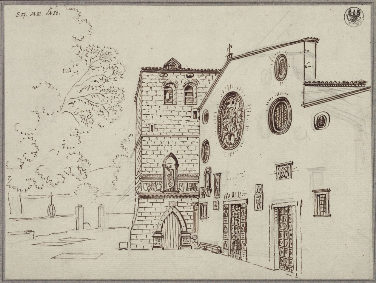 A Catedral de São Giusto, em Trieste de Karl Friedrich Schinkel