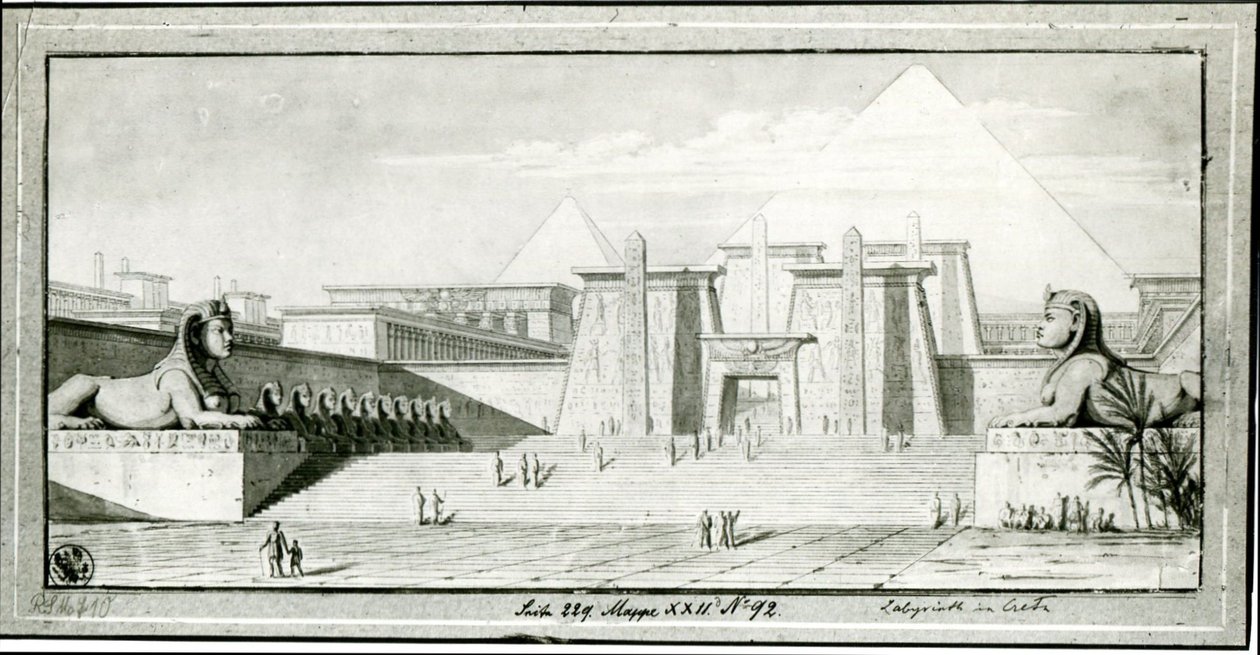 As sete maravilhas do mundo. O labirinto egípcio de Karl Friedrich Schinkel