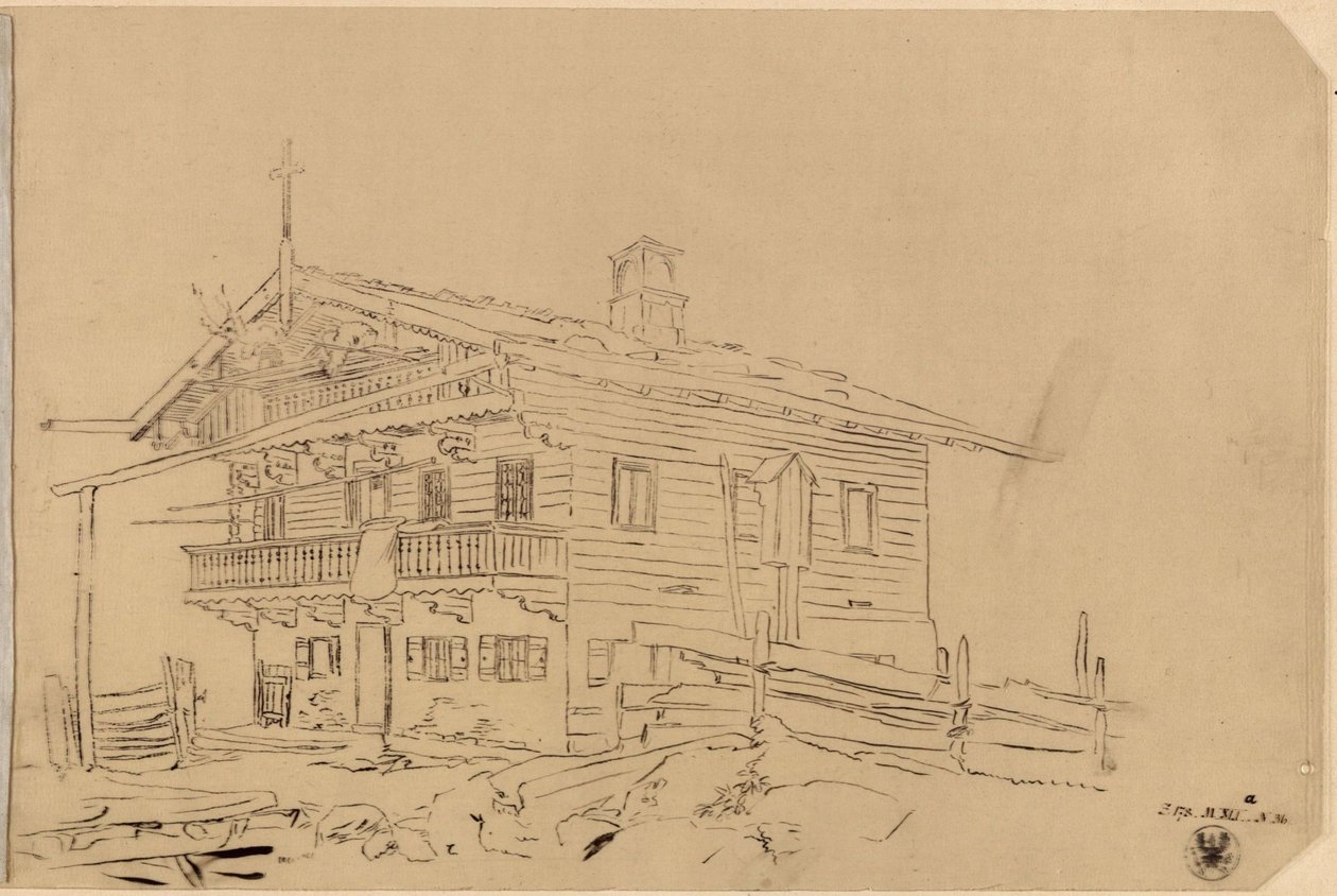 Projeto de uma casa suíça de Karl Friedrich Schinkel