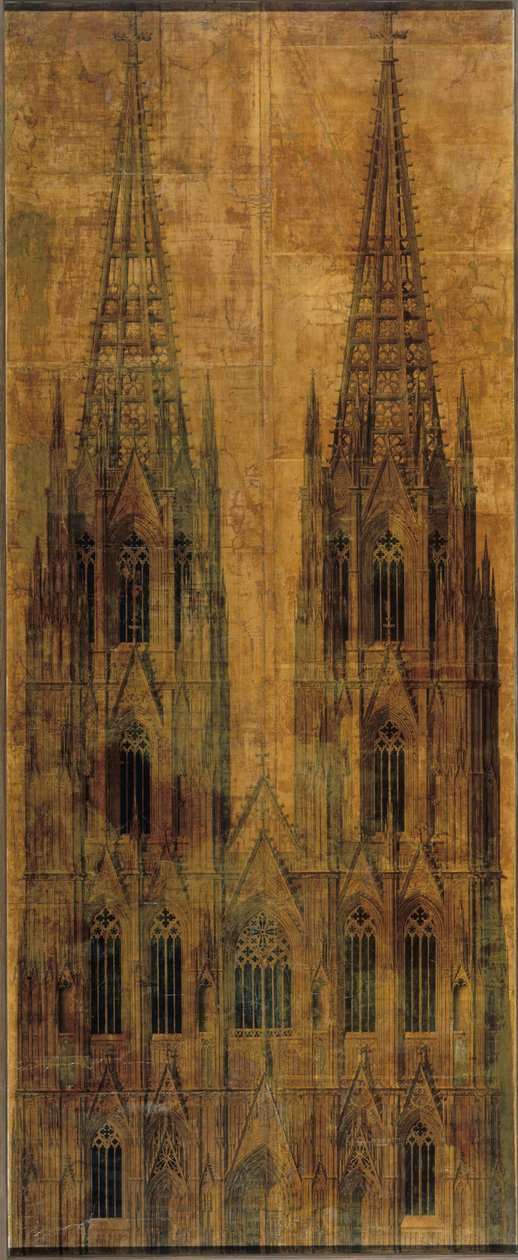 Köln. Dom. Aufriss der Westfassade de Karl Friedrich Schinkel