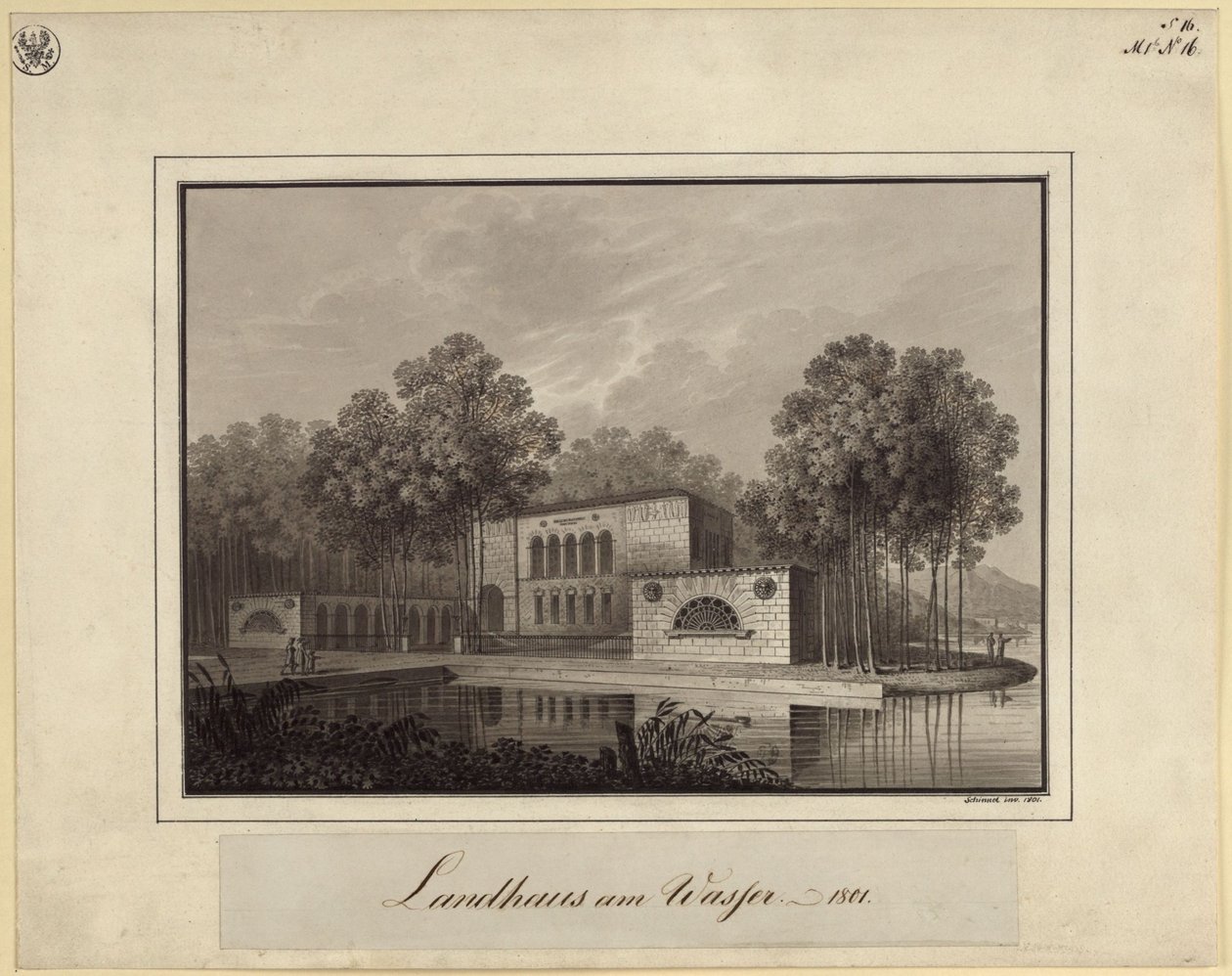 Casa de campo junto à água de Karl Friedrich Schinkel