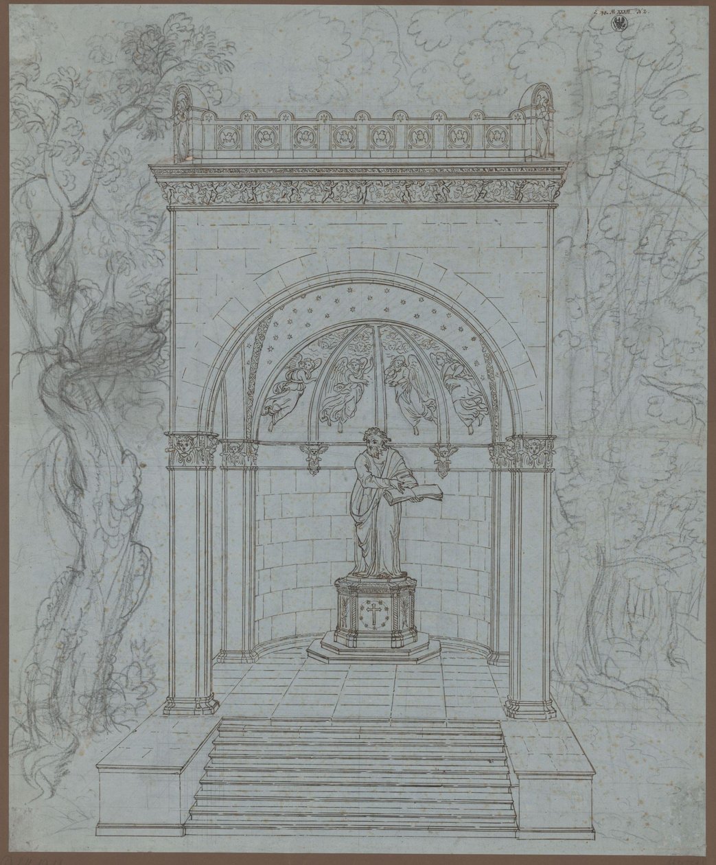 Mansfeld. Projeto para um monumento a Lutero de Karl Friedrich Schinkel