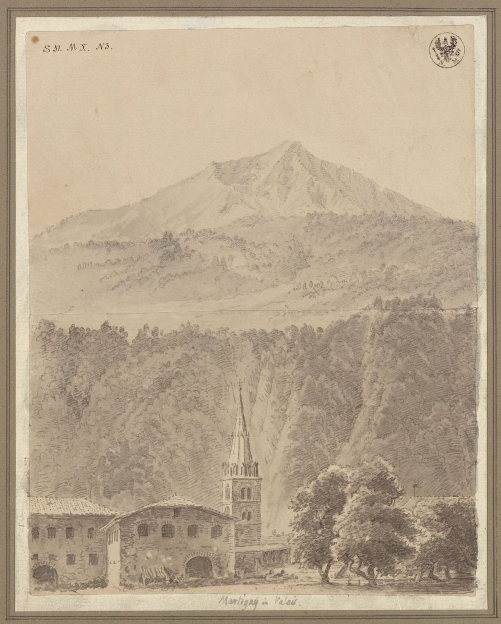 Martigny, no cantão suíço do Valais de Karl Friedrich Schinkel