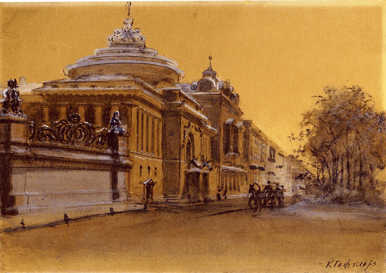 O Teatro Panayev em São Petersburgo de Karl Geftler