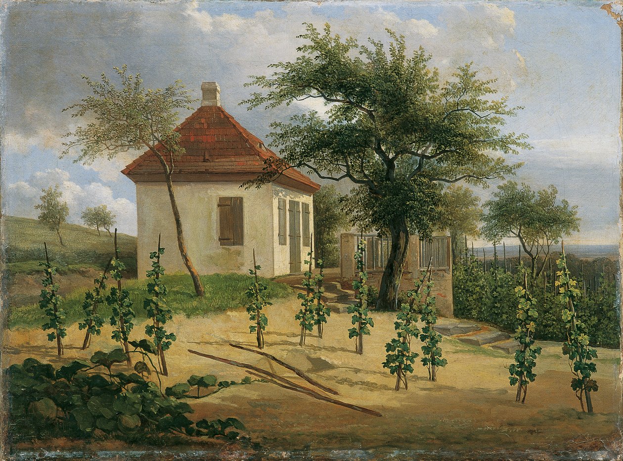 Pavilhão na vinha do Dr. Körner, perto de Loschwitz de Karl Gottfried Traugott Faber