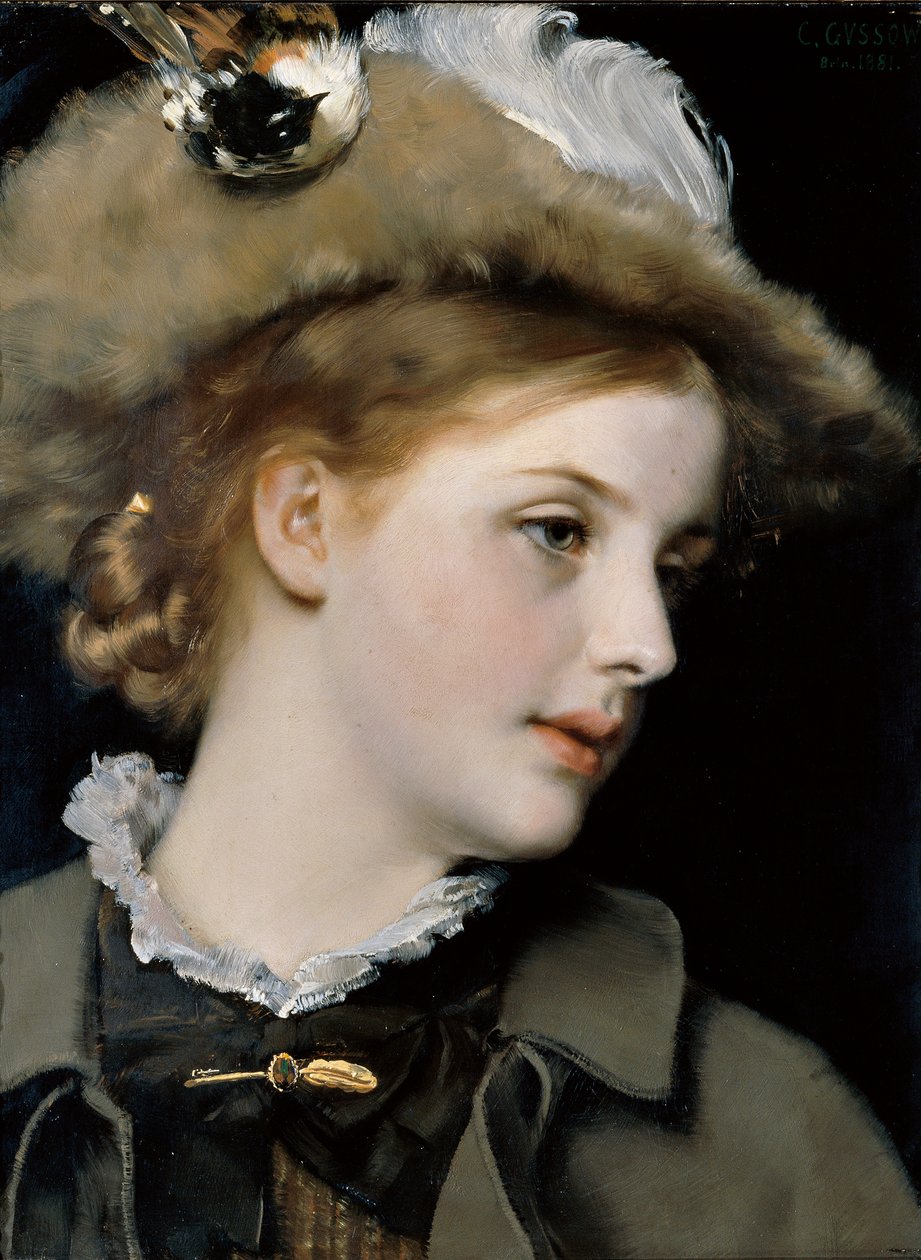 Retrato de uma senhora de Karl Gussow