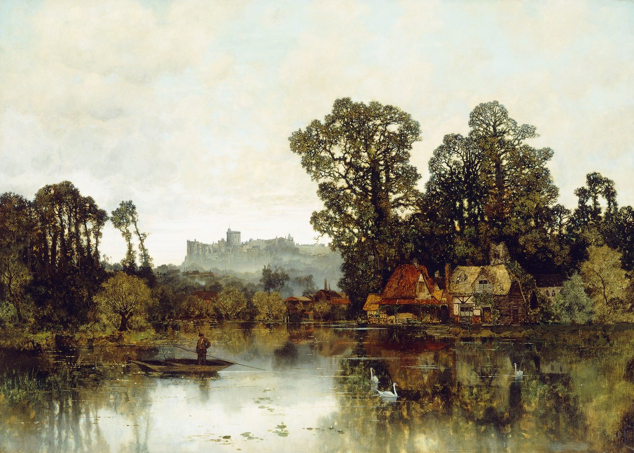 O rio Tamisa com vista para o Castelo de Windsor, de Karl Heffner