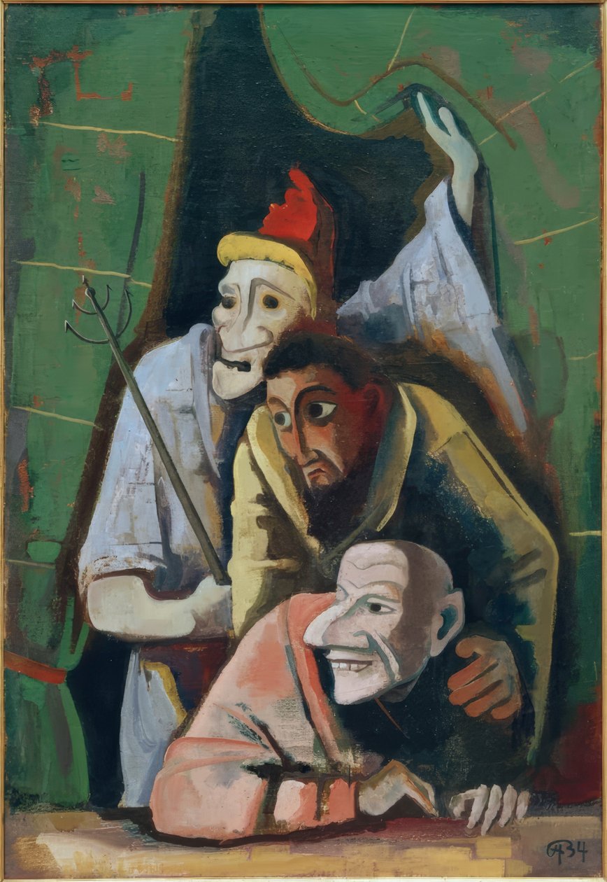 Máscaras malignas de Karl Hofer