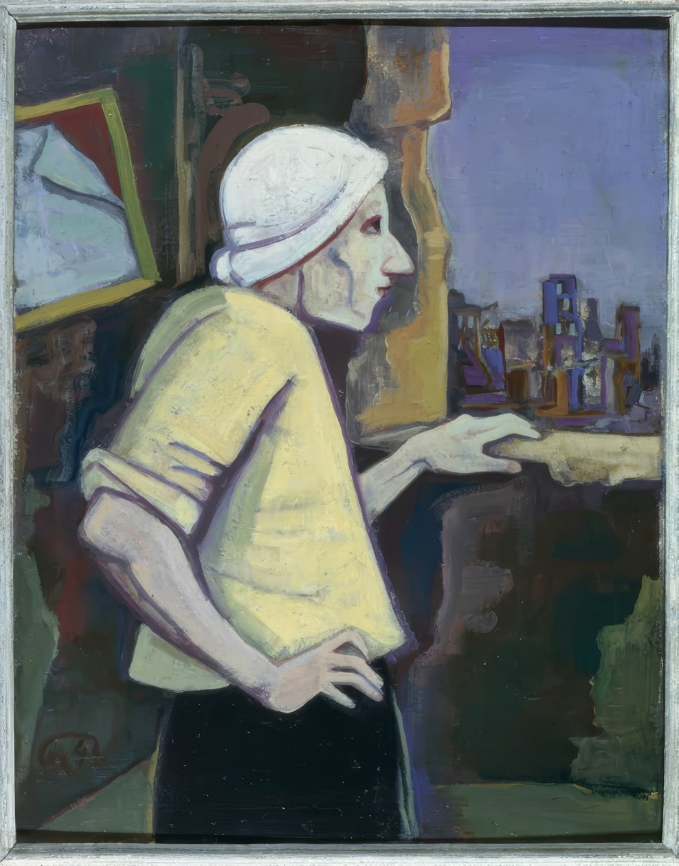 Mulher à janela de Karl Hofer