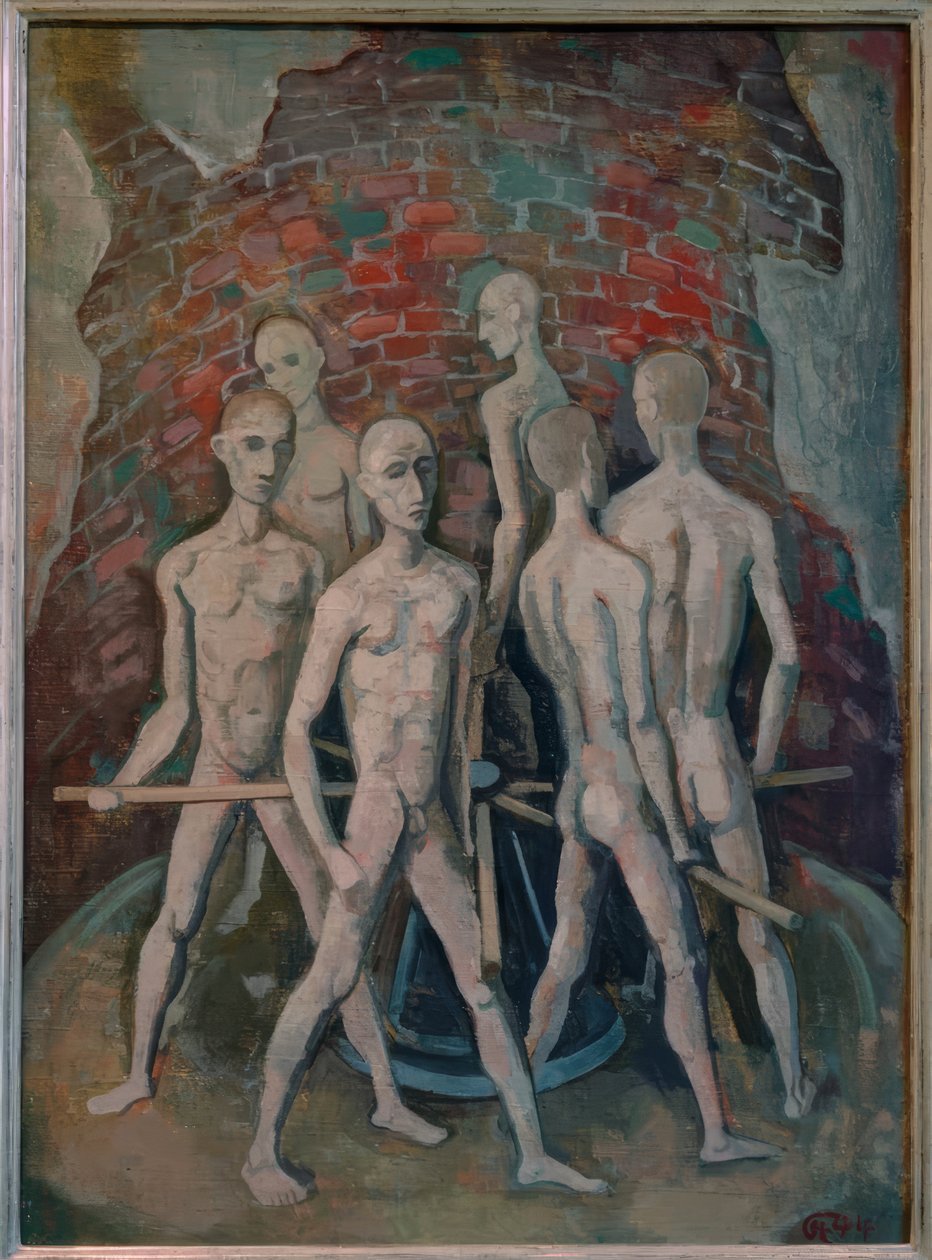 Prisioneiros na roda de Karl Hofer