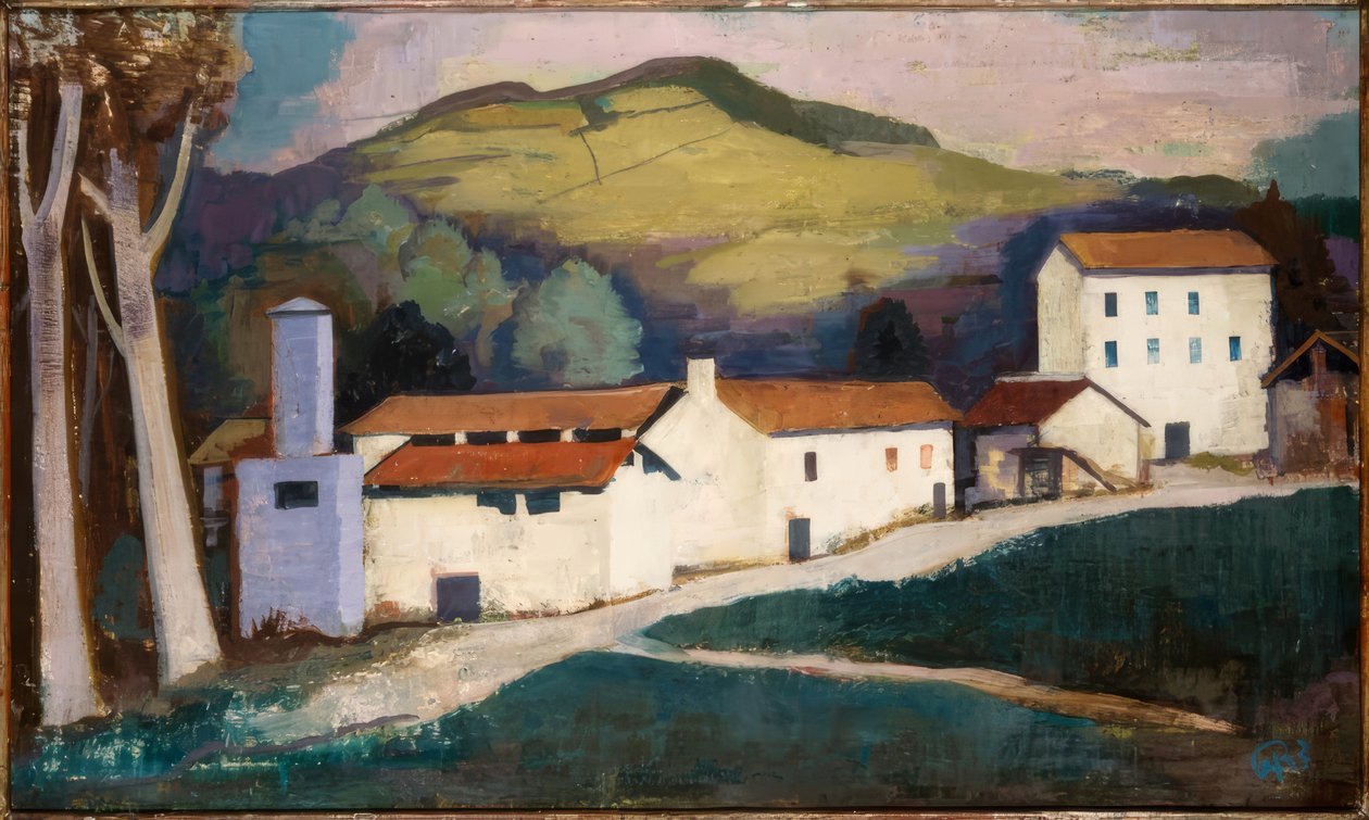 Quinta (paisagem do Ticino) de Karl Hofer