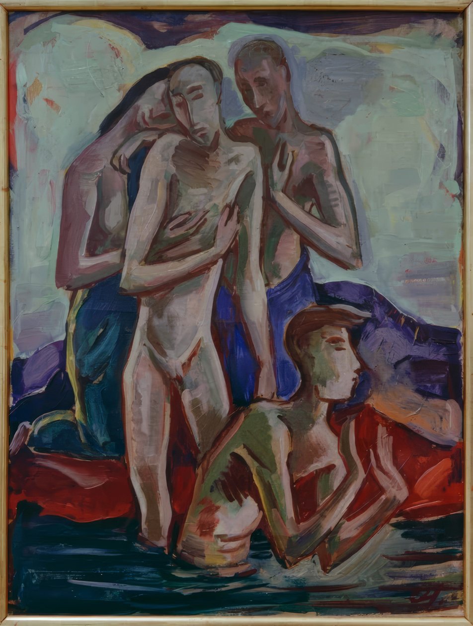 Batismo no rio Jordão de Karl Hofer