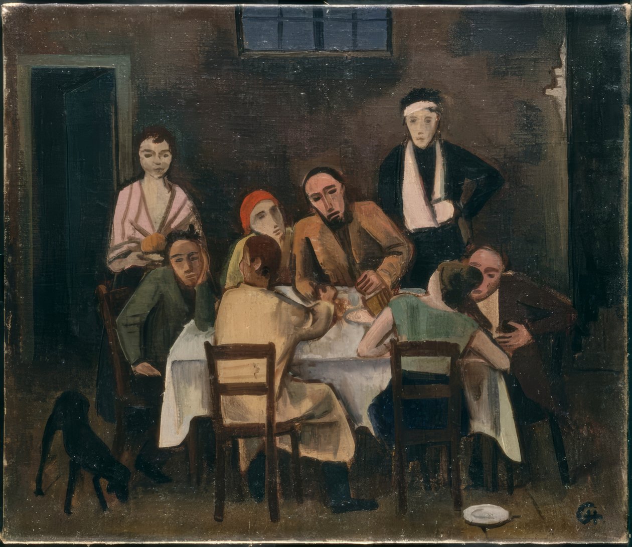 companhia à mesa de Karl Hofer
