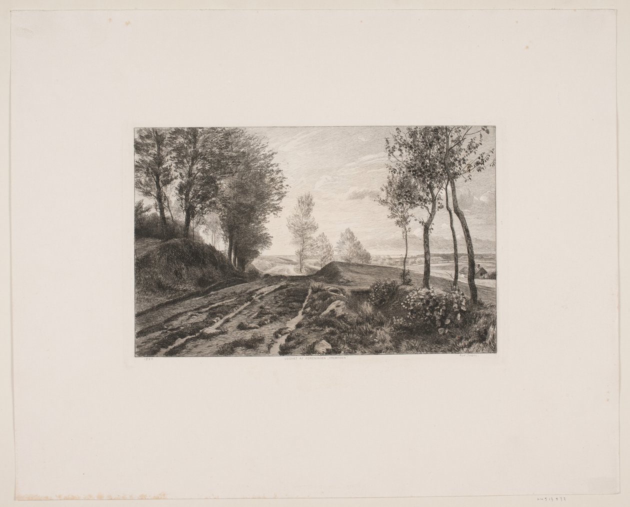 Dinamarquês: Paisagem com estrada de Karl Jensen