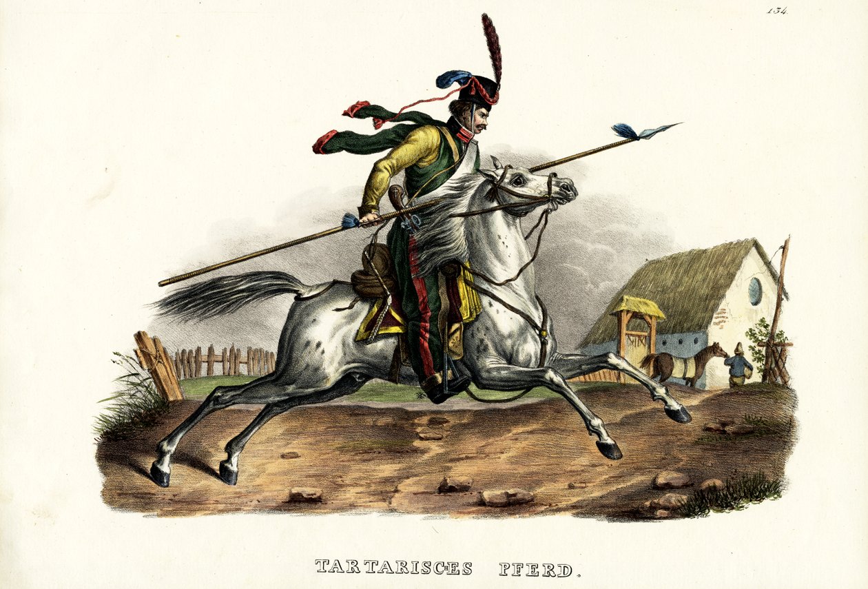 Cavalo Tartarian, 1824 de Karl Joseph Brodtmann