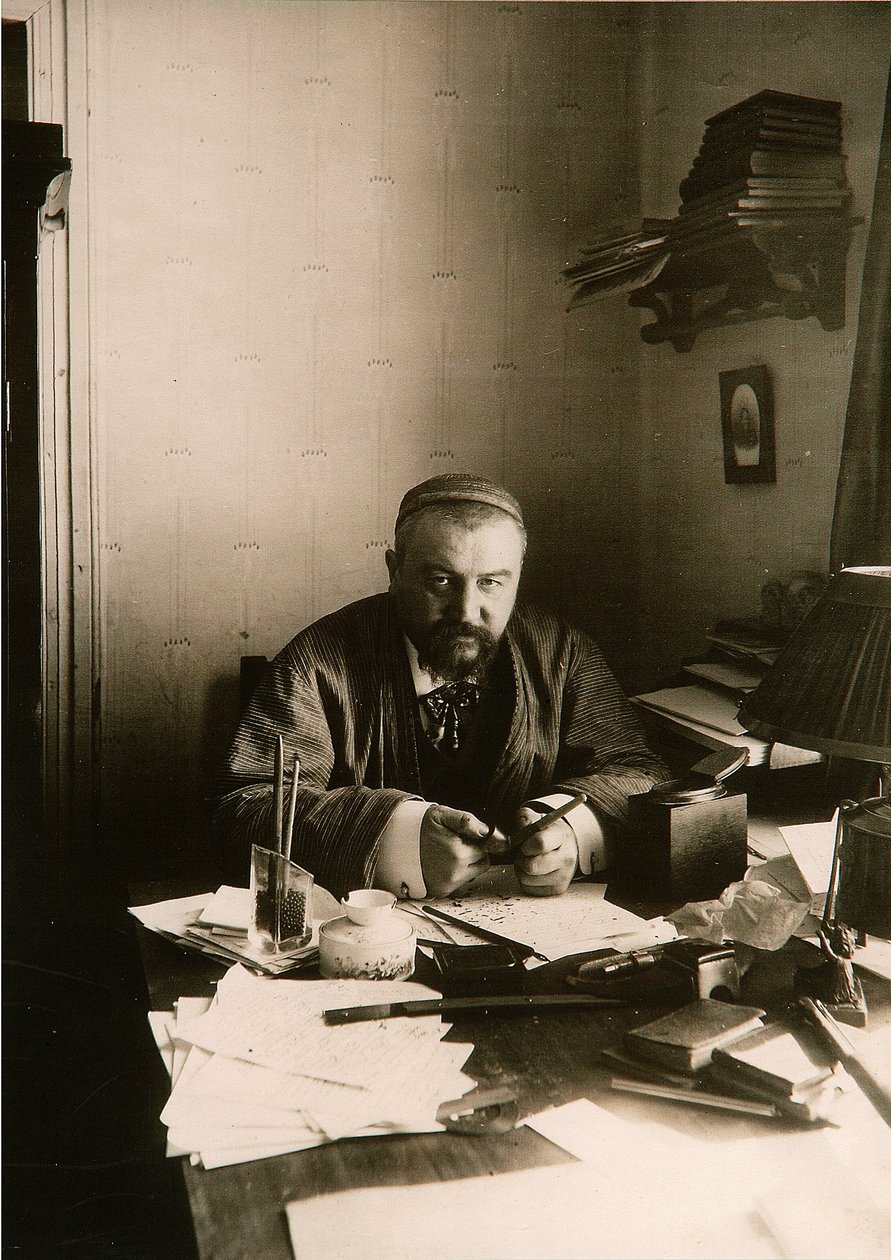 O autor Alexander Ivanovich Kuprin (foto a p/b) de Karl Karlovich Bulla