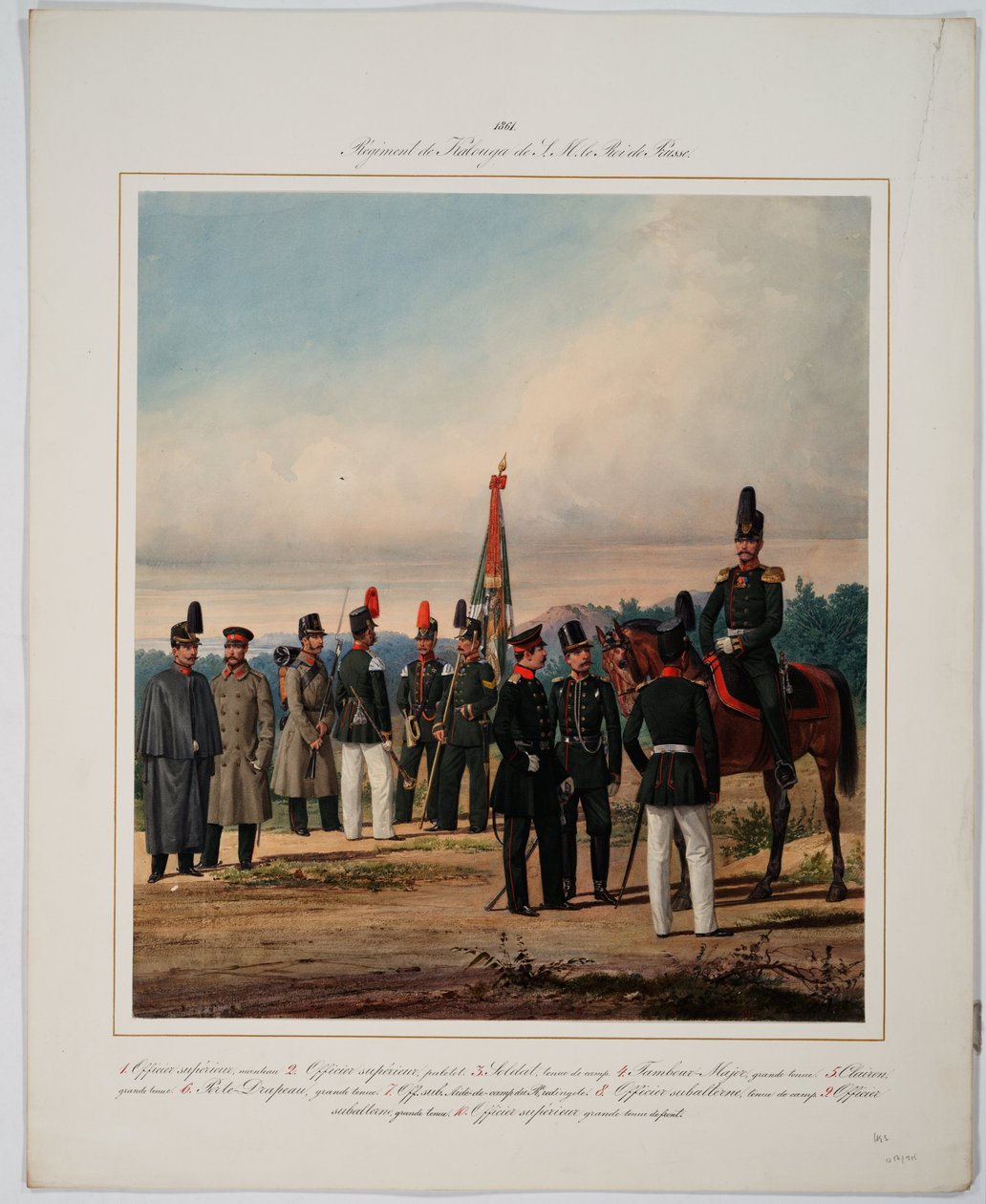 5º Regimento de Infantaria Kaluga do Imperador Guilherme I da Prússia, 1861 de Karl Karlovich Piratsky