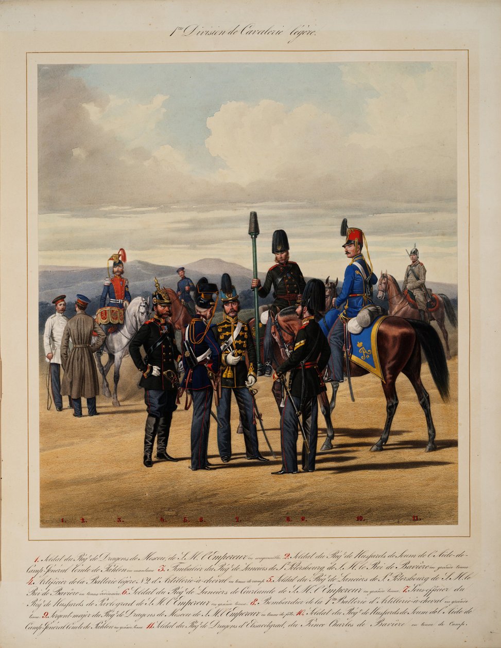 Primeira Divisão de Cavalaria da Luz, 1867 de Karl Karlovich Piratsky
