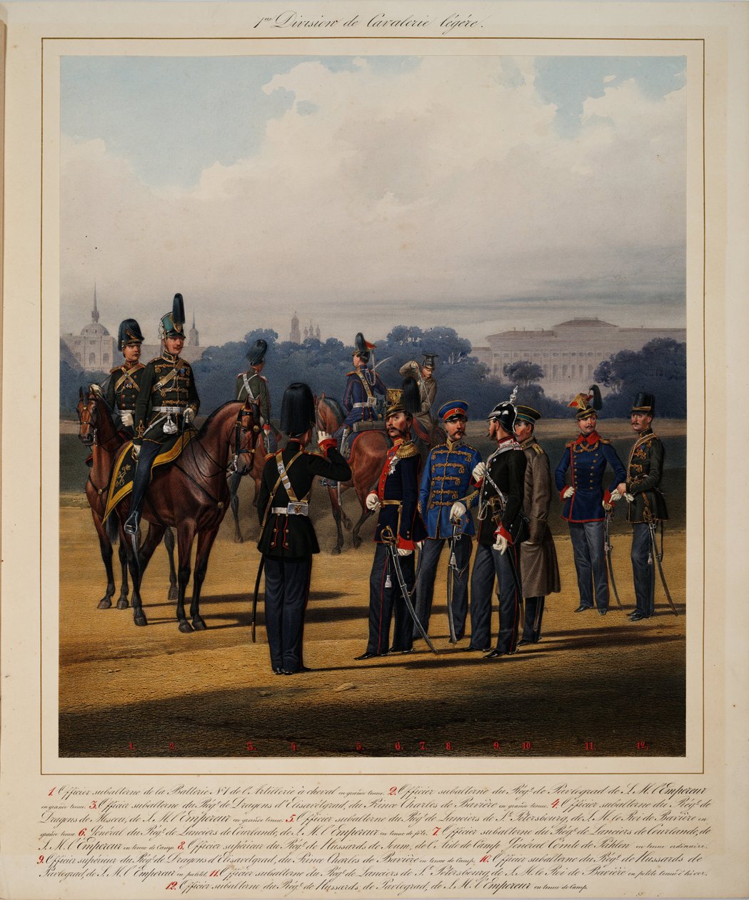 Primeira Divisão de Cavalaria da Luz, 1867 de Karl Karlovich Piratsky