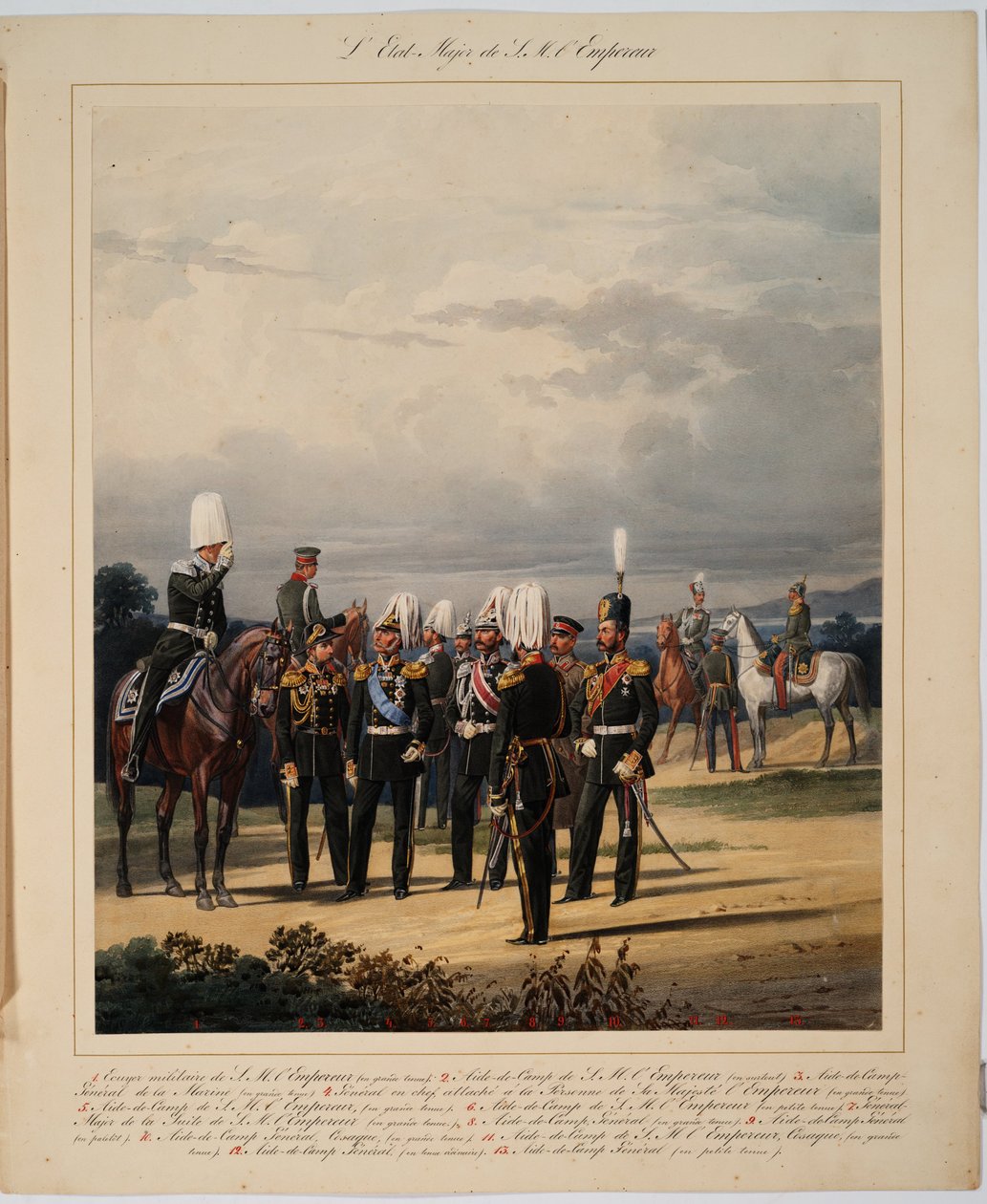 Estado Maior da Rússia, 1867 de Karl Karlovich Piratsky