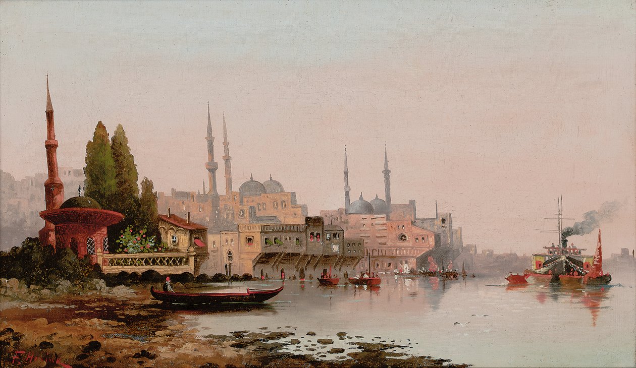 Beirute, c.1890 (óleo sobre tela) de Karl Kauffman