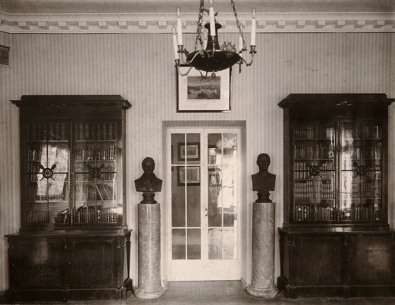 O Museu do Imperial Pushkin Lyceum em São Petersburgo, Rússia, década de 1910. de Karl Kubesch