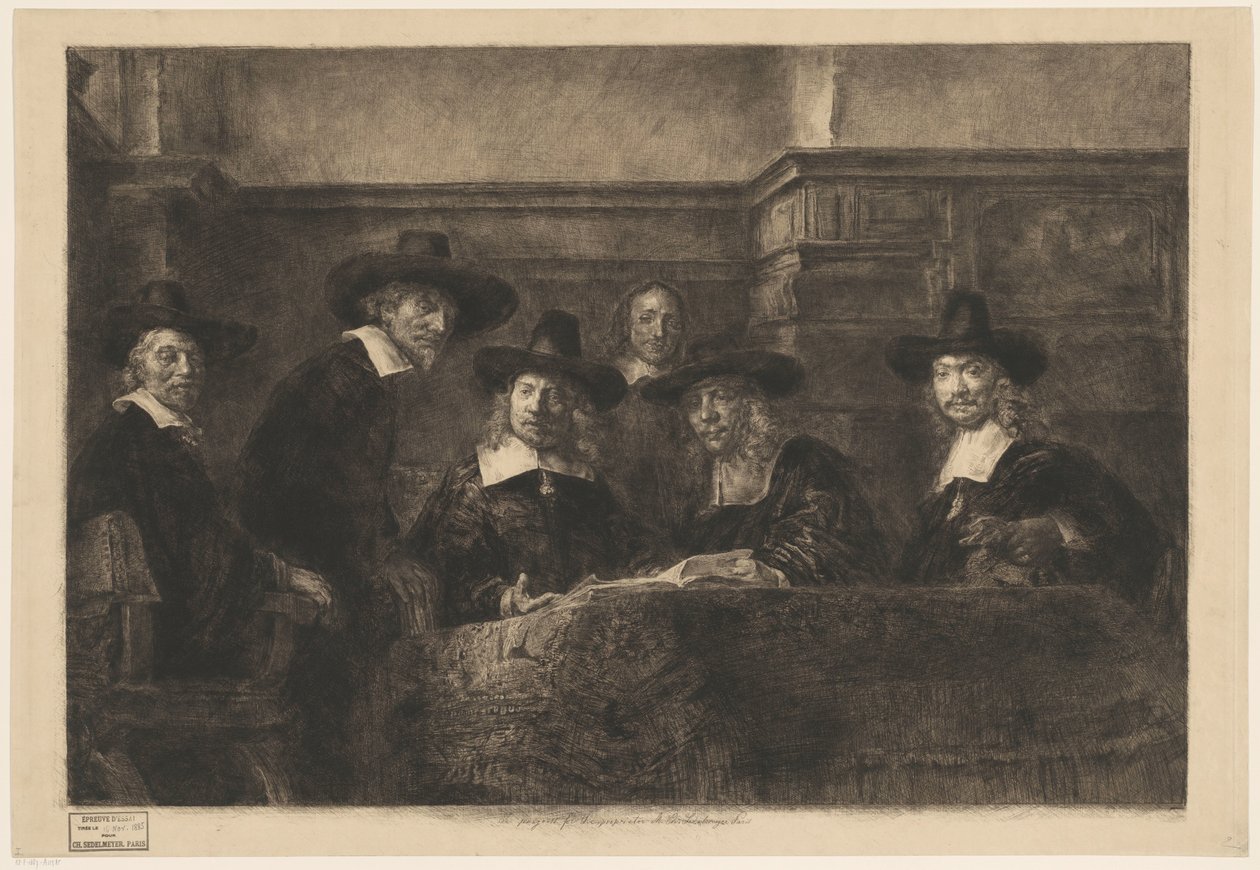 Os Mestres do Aço, depois de Rembrandt. de Karl Köpping