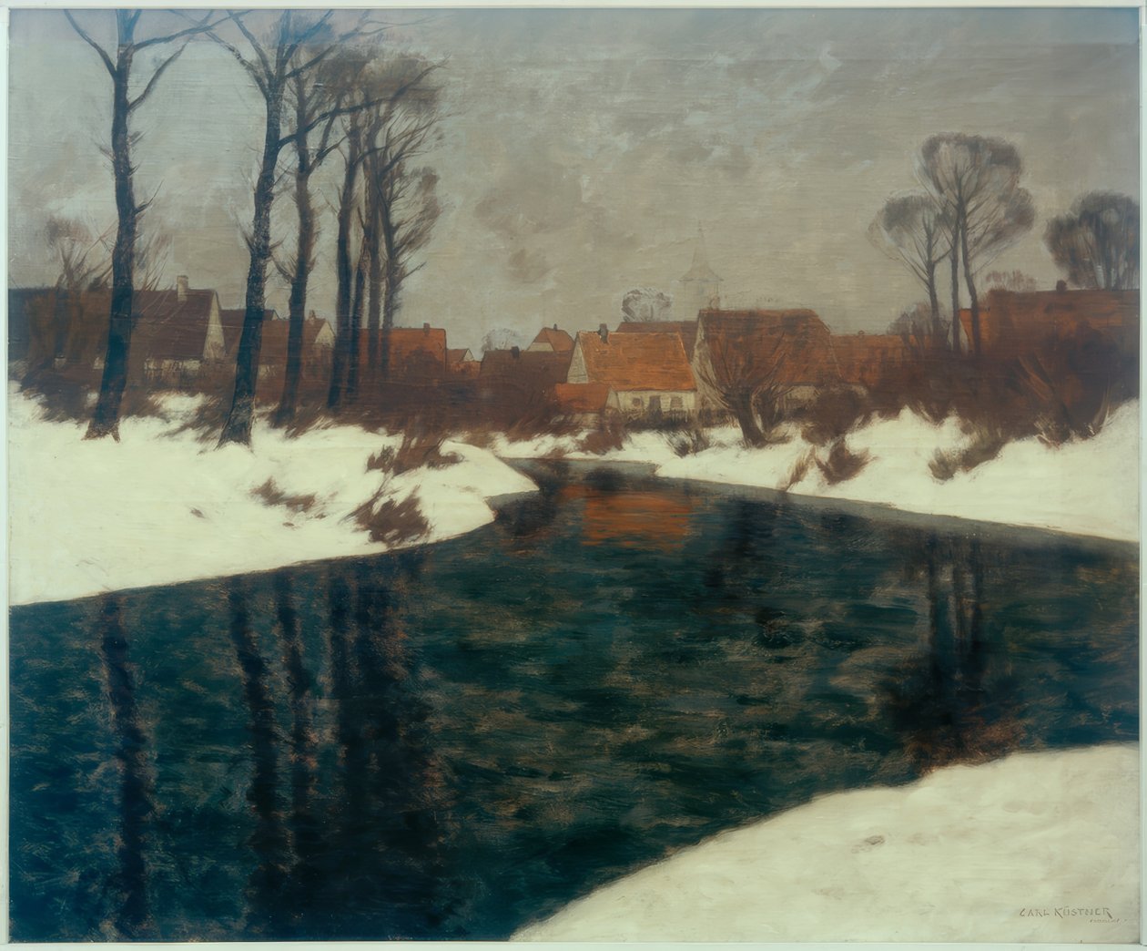 Dia de inverno em Rheinhessen de Karl Kustner
